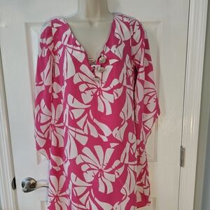 Lilly Pulitzer Pink and White Floral Mini Dress